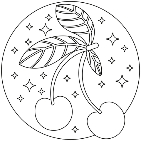 Cherry From Cherry Coloring Page